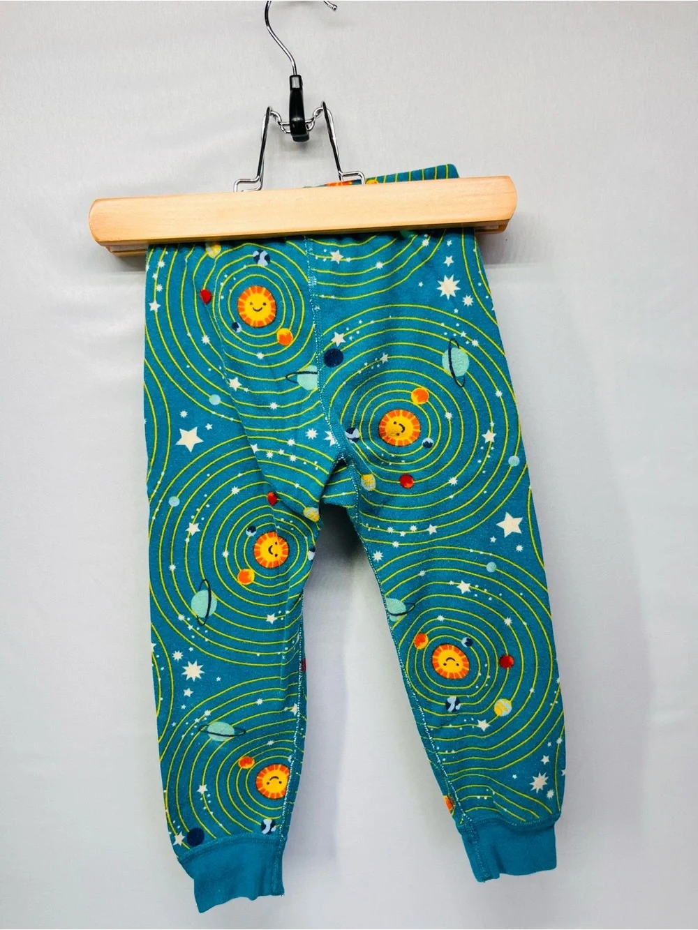 Hanna Andersson Teal Solar System Pajamas